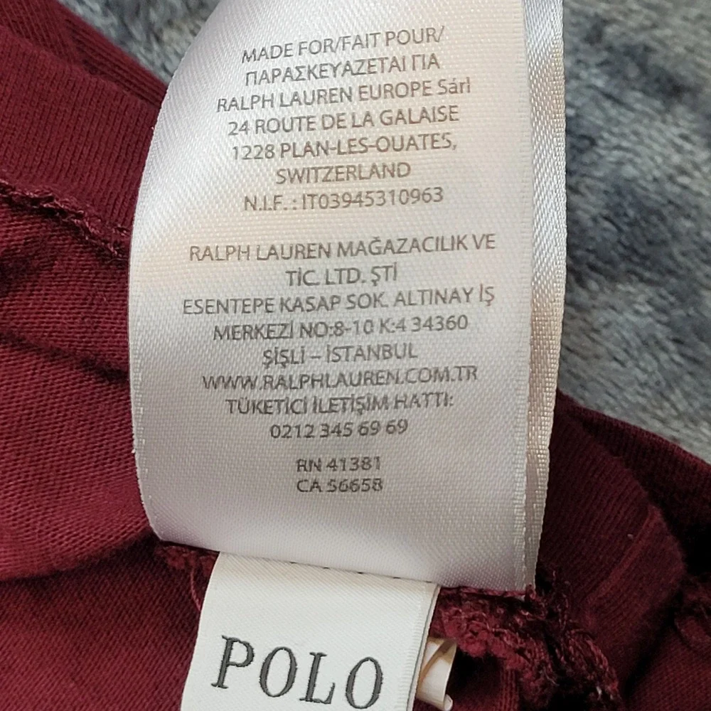 Polo Ralph Lauren Mens 4XB T-Shirt Burgundy Red Short Sleeve Pony Logo Tee